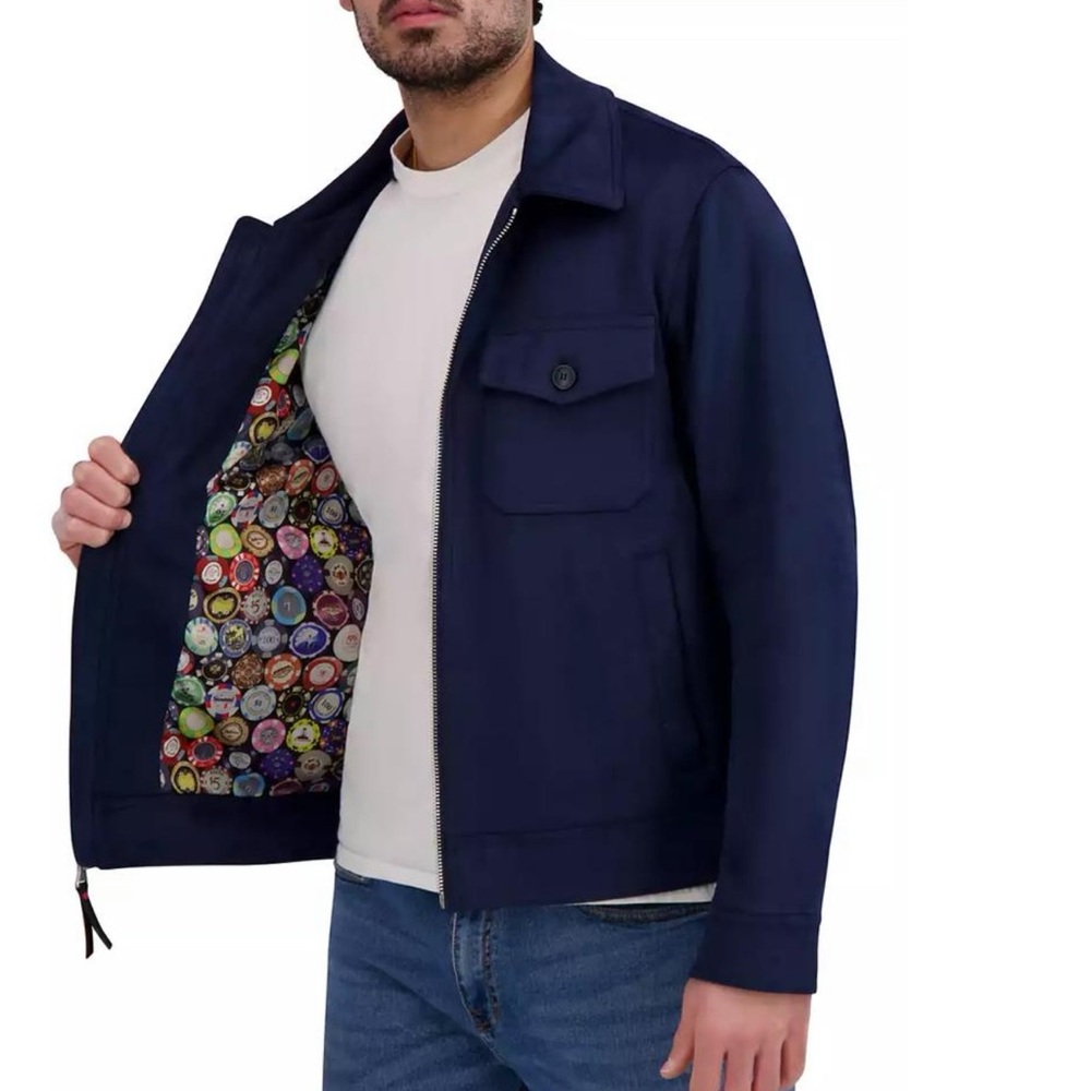 Robert Graham Men's Faux Suede‎ Field Jacket